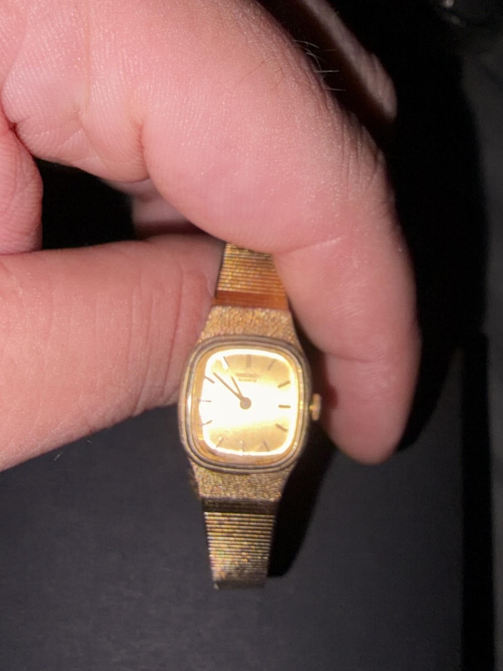 Seiko Gold Tone Women's Square Dial Watch